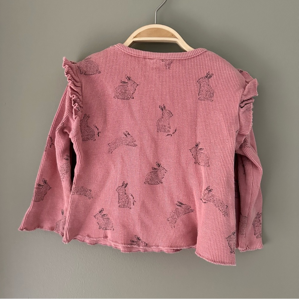 Zara Ribbed Bunny Top - Picture 2 of 3